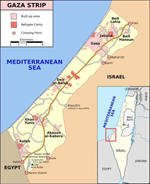Oversigtskort over Gazastriben