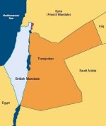 Det engelske mandatområde, Palæstina og Transjordanien